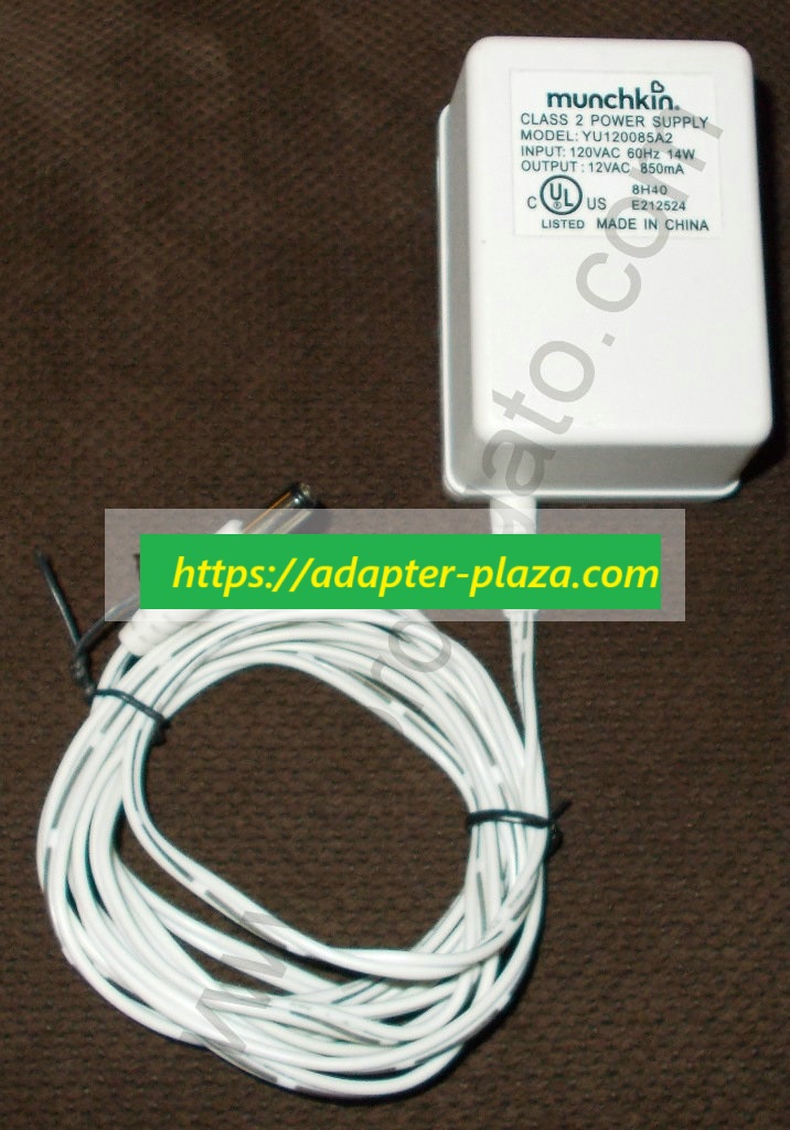 *Brand NEW*Munchkin 12V AC 850mA AC Adapter YU120085A2 CLASS 2 Power Supply